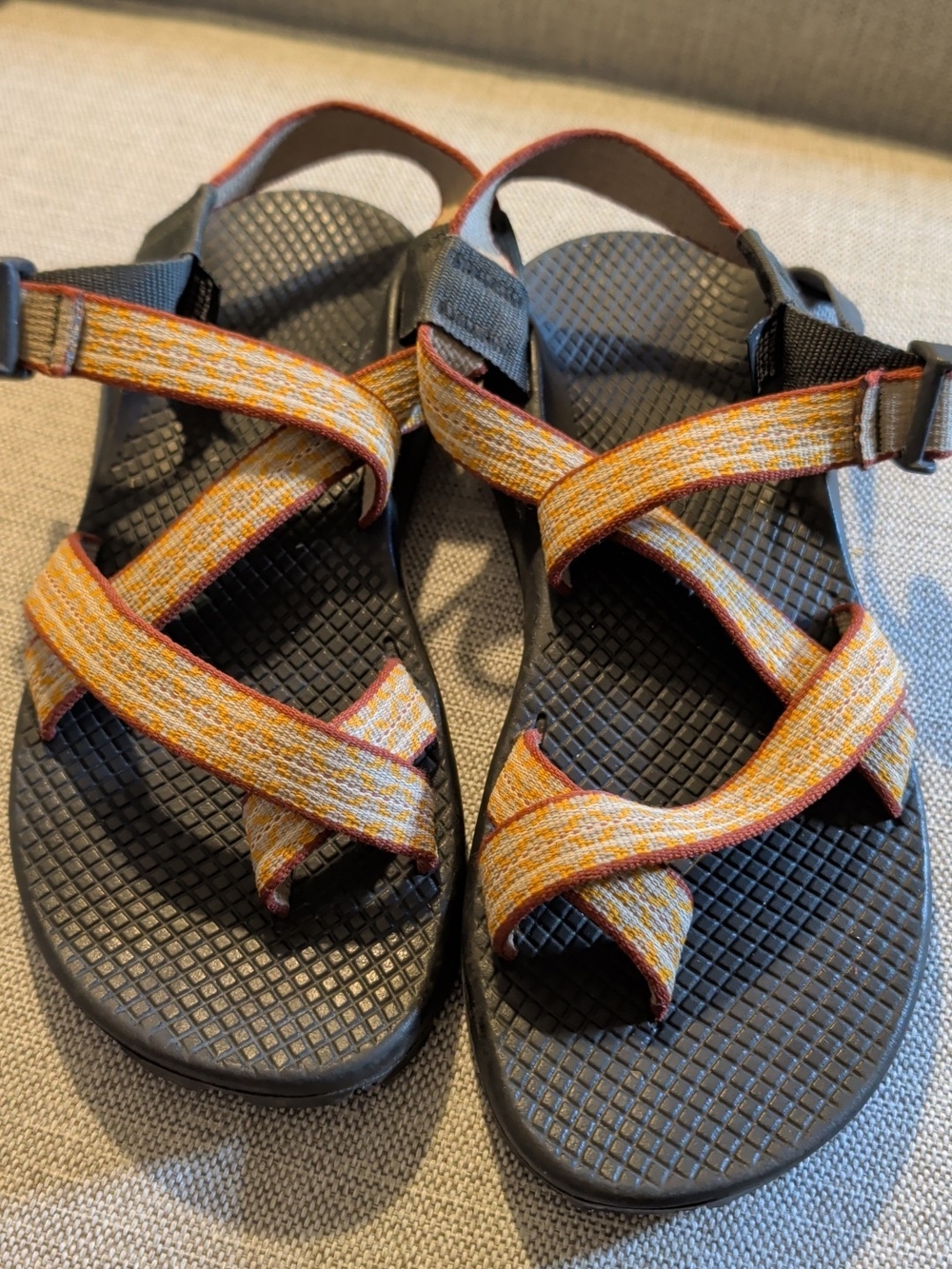 Chaco Women's Orange Multicolor Strappy Sandals